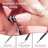 Beetles Gel Polish 6 Pcs Black White Red Gold Silver Glitters Colors Paint Swirl Built Thin Brush in Bottle Soak off Uv Led Lamp Nail Art Liner Gel Polish Set