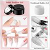 RARJSM Solid Builder Gel,Clear Solid Building Gel Nail Extension Gel Extensional Gel Carving Gel Non-sticky Hand for Nail Strengthen 3D Sculpture Gel for Nail Art Design for Home Salon UV Cured 15g