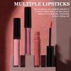 Nicgou 12 Color Cream Lip Gloss, 12 Colors Cream Texture Lipstick Waterproof, Long-Lasting Moisturizing Velvet Lip Gloss，Waterproof Lip Gloss Moisturising Liquid Lipstick(#3#5#12，3pcs)