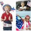 Fourth of July Tattoos, 21 sheets American Flag Temporary Tattoos, USA face tattoos, Red White Blue tattoos stickers, 4th of July, Independence Day, Memorial Day, Patriotic Theme Party Supplies