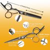 MOONBEAN Hair Cutting Scissors Kit,9pcs Professional Barber Hair Cutting Shears Set with Hair Scissors Thinning Shears for Hair Cutting,Barber Scissors for Barber/Salon/Home/Men/Women/Kids