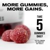 Jacked Factory Creatine Gummies 5g Daily Dose (1g per Gummy) - Creatine Gummy for Men and Women, Vegan-Friendly, Travel-Friendly, Third-Party Tested - 150 Gummies, Blue Raspberry
