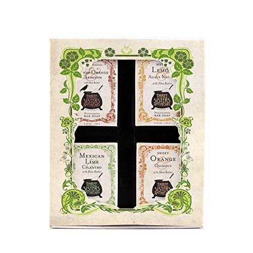 Three Sisters Apothecary Four Bar Soap Boxed Gift Set (Citrus)