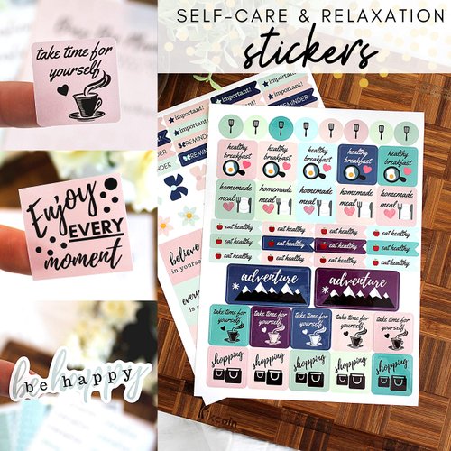 Planner Stickers - Set of Over 1,000 Planner Stickers - 20 Sheets of Colorful Stickers - Busy Bee Planners