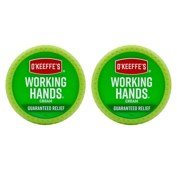 O'Keeffe's Working Hands Hand Cream, 3.4 oz., Jar, (Pack of 2)