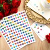 Lincia 1200 Pcs Heart Glitter Stickers Sparkly Small Stickers for Kids Toddlers Teacher Reward Sheet Incentive Charts Classroom School Home Art Craft Party Favor Supplies