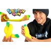JA-RU Stretchy Banana Sensory Toy Squish Yum Buh Nay Nay (1 Unit) Stress Relief Toys | Fidget Toys for Kids and Adults. Autism Toys & Party Favors. Sand Filled. 1-3340-1p