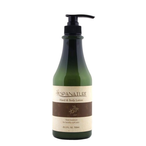 Spanature Olive Hand & Body Lotion - Daily Moisturizing Body Lotion for Moisturizing, Restoring and Nourishing the Skin- 750ml/25oz with Pump, Made in Korea
