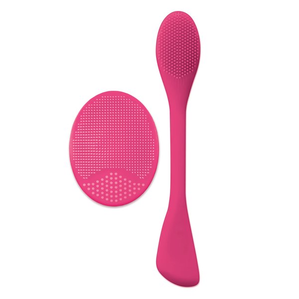 Plum Beauty Facial Skin Scrubber Set – Removes Dirt, Opens Pores, Exfoliates Skin, Wall Suction Back