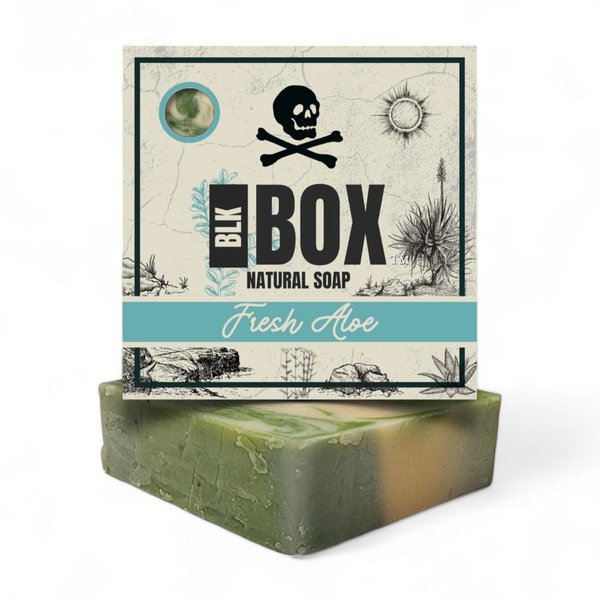 USA MADE Cool Fresh Aloe Men's Natural Bar Soap Moisturizing Body Wash Bath & Shower Soap from Natural Oils - Handmade Cold Process No Harsh Chemicals (Aloe Vera)
