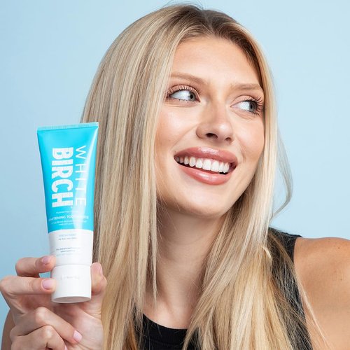 White Birch Activated White Charcoal Whitening Toothpaste- Professional Teeth Whitening Charcoal - Natural & Fluoride Free Oral Care (White Charcoal Toothpaste)