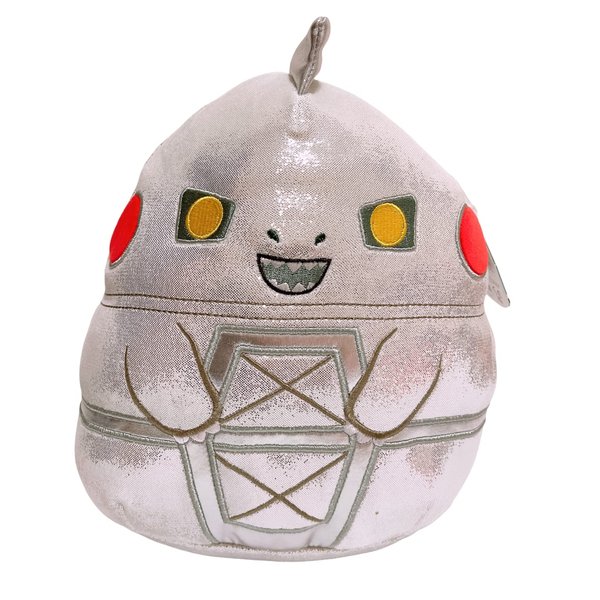 Squishmallows Kellytoy Godzilla Plush Toy (8/'' Mechagozilla), Grey, 8 Inch (SQK2817)