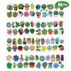 85 PCS Succulent Green Plants Temporary Tattoos Sticker Cactus Flowers Birthday Party Decorations Supplies Favors Gifts Boys Girls Baby Shower Adult Cute Tattoo School Prizes Reward Themed