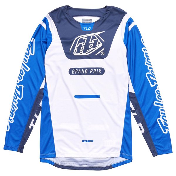 Troy Lee Designs GP Pro Adult Moto Jersey, Blends White/Blue, Medium
