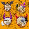 3Pcs Gothic Halloween Spider Web Hair Clips for Women, Metal Spider Web Claw Clips Set for Thick Hair, Strong Hold Nonslip Hair Barrettes for Girls, Halloween Hair Accessories for Women and Girls