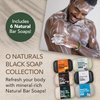 O Naturals 6 PCS Black Soap - Women & Men's Bar Soap, Father's Day Gifts, Men's Soap Bar, African Black Soap w/Moisturizing Shea Butter, Charcoal Soap, Organic & Natural Soap for Men & Women, 4oz