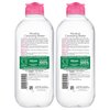 Garnier SkinActive Micellar Water for All Skin Types, Facial Cleanser & Makeup Remover, 13.5 Fl Oz (400mL), 2 Count (Packaging May Vary)