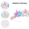GAFATORY Mermaid Tiara for Women Adult Crown Fishtail Tiaras Starfish Pearl Tiara Ocean Theme Halloween Custome Pink Purple Crown for Mermaid Party Decorations
