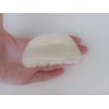 Glossy white washed wood effect hair claw clip
