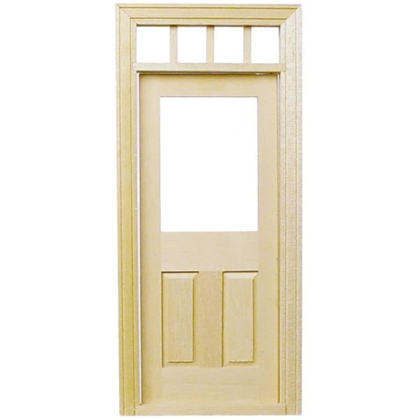 Dollhouse Miniature Traditional Door