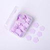 100Pcs Purple Mini Portable Travel Soap Paper Sheets,Flower Shape Disposable Paper Soap Flakes, Hand Wash Cleaning Washing Hand Toiletry Paper Soap Sheets Foot and Hand Care，Cleansers，Hand Wash