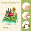 Flower & Insect Bouquets Building Toys - 791 PCS Ladybug Micro Building Blocks Kit with Dust Cover, Preserved Flower Home Decor Christmas New Year Birthday Great Gift for Mom/Lover/Women (Ladybug)