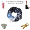 12 Pcs Premium Velvet Hair Tie Scrunchies for VSCO Girls & Women, original hidden pocket scrunchie with Zipper Pocket Stash Chiffon Tie Dye Scrunchie Storage for Women Girls Hair Accessories (tie dye Velvet)