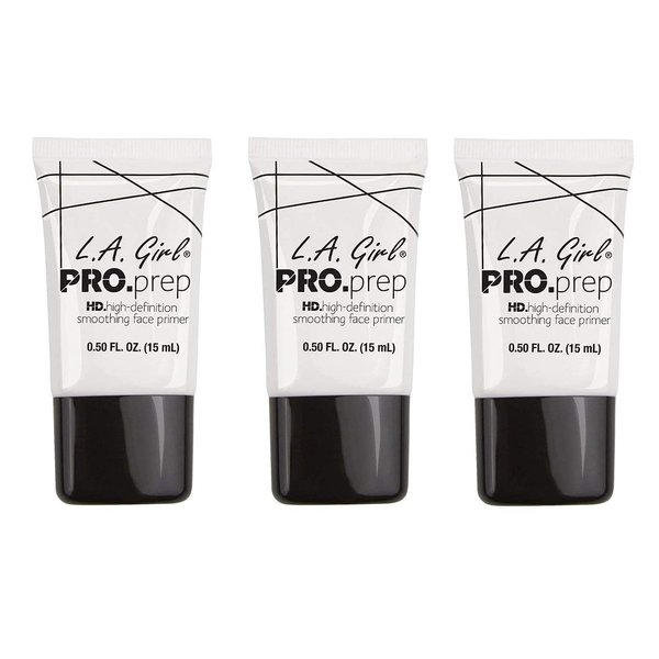 L.A. Girl High Definition Smoothing Face Primer With Vitamin E, Assortment, 0.5 Fl Oz (Pack of 3)