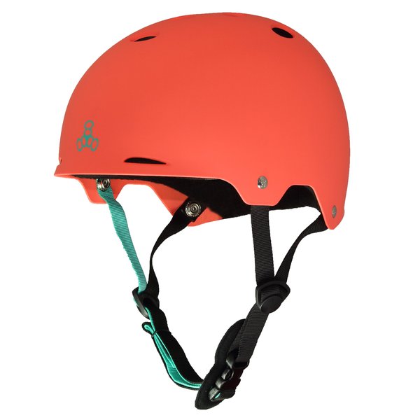 Triple Eight Gotham Water Helmet for Wakeboard and Waterskiing, Neon Tangerine Matte, Medium