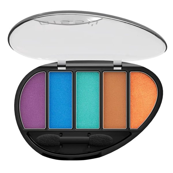 Bissú Eyeshadow Pallet (Quinteto) 5 colors with Dual-ended Eyeshadow Applicator (29 Vivir Sonriendo)