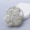 Chenkou Craft 700pcs Assorted of 7 Sizes Mix Eye Pins for Jewelry Making (Silver, Mix)