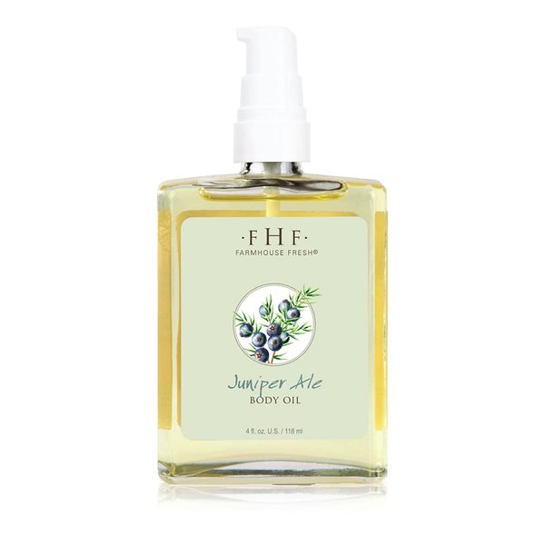 FarmHouse Fresh Juniper Ale Body Oil, 4 fl. oz.