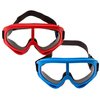 IMPRESA 2-Pack Foam Gun and Blaster Face Mask/Goggles/Eye Shield (1 Red Mask - 1 Blue Mask) - for Foam Blaster Guns from The Name Brand