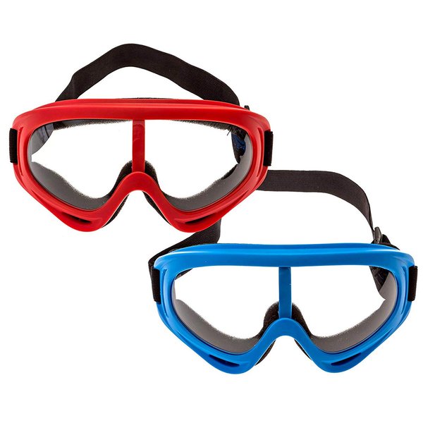 IMPRESA 2-Pack Foam Gun and Blaster Face Mask/Goggles/Eye Shield (1 Red Mask - 1 Blue Mask) - for Foam Blaster Guns from The Name Brand