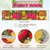 OuMuaMua Hawaiian Luau Party Decorations, Aloha Party Decorations, Tiki Decorations Aloha sign with Lights for Summer Aloha Moana Hawaii Luau Party Decorations, Tropical Birthday Tiki Party Supplies