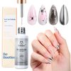 Beetles Metallic Silver Liner Gel Nail Art 7ml French Tip Gel Nail Polish 3D Mirror Chrome Effect Metal Painted Pens for Thin French Swirl Line Nail Art Polish Soak off Uv Lamp Manicure Salon
