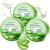 3-Pack Pure Aloe Vera Gel for Face & Body, 98% Pure Aloe Vera Gel for Skin, Scalp, & Hair, Soothing Aloe Face Moisturizer, Multipurpose Skin Care（30oz）