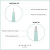 Soft Touch Slant and Point Stainless Steel Tweezers, Seafoam