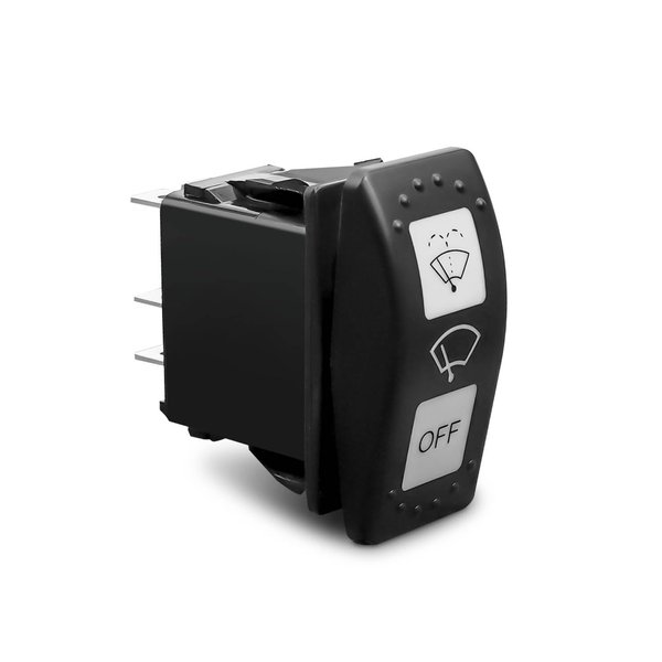 Windshield Wiper Control Switch Replace 710004941 Fit for Can-Am Defender HD10 HD8 2016-2023 Maverick X3, 7 Pin (ON)-ON-OFF, with Indicator Light