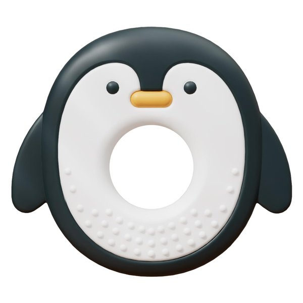 YOOTADO Baby Teething Toys for Babies 0-6 Months, Baby Teethers for Babies 3-6 6-12 Months Silicone Baby Chew Toys Gifts for Must Haves, BPA Free Penguin