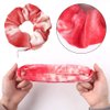 12 Pcs Premium Velvet Hair Tie Scrunchies for VSCO Girls & Women, original hidden pocket scrunchie with Zipper Pocket Stash Chiffon Tie Dye Scrunchie Storage for Women Girls Hair Accessories (tie dye Velvet)