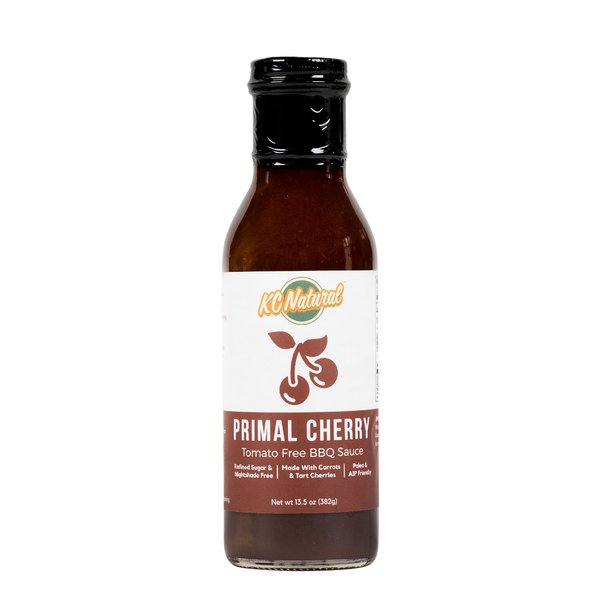 KC Natural - Primal Cherry Barbecue Sauce - Nightshade Free - Paleo And AIP Friendly - 14 oz