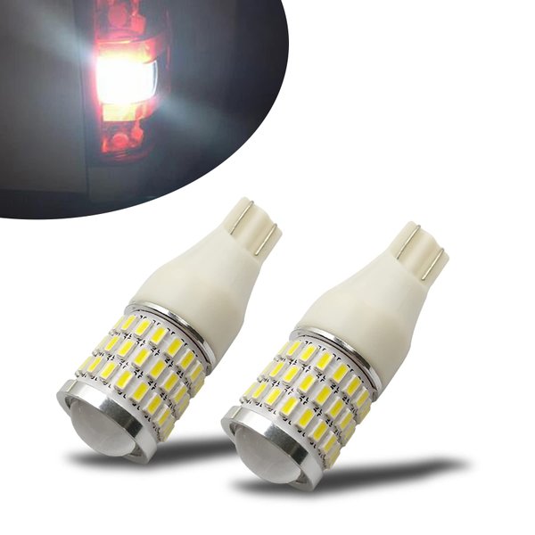 iBrightstar Newest 9-30V Super Bright Error Free 921 T15 912 W16W LED Bulbs with Projector Replacement for Back Up Reverse Lights, Truck Cargo Lights, 3rd Brake Lights, Xenon White