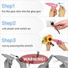 Hot Glue Gun with 40pcs Melt Glue Sticks, Mini Hot Melt Glue Gun Kit, Melting Glue Gun Set, Glue Gun Mini for Crafts and Arts, School, Home, Quick Repairs, Sealing