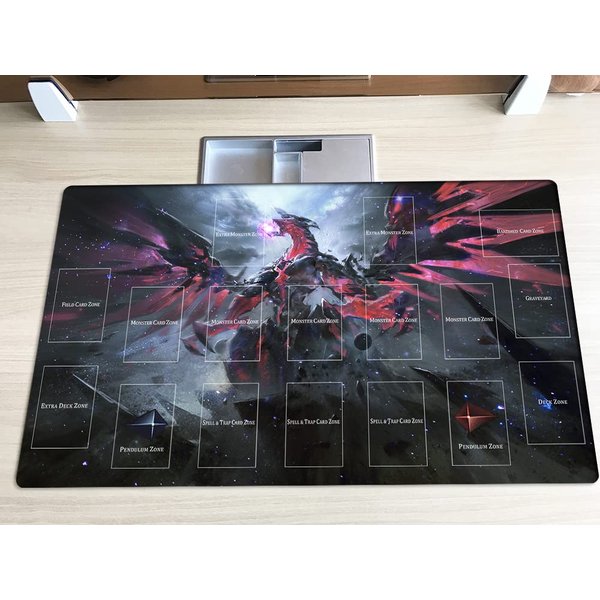 Mlikemat New Playmat Neo Galaxy-Eyes Photon Dragon CCG TCG Trading Card Game Mat + Free Bag (ZD039-889-A)