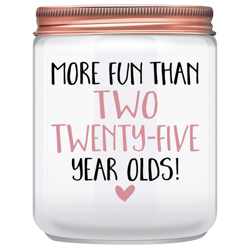 50th Birthday Gifts for Women or Men- Funny Best 50th Bday Gift Ideas- Happy Turning 50 Year Old Birthday Presents for Friends, Wife, Husband, Mom, Dad, Sister- Lavender Candles