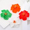 Haomye Hawaiian Flower Hair Clip Plumeria Floral Hair Pin Hibiscus Flower Hair Clips for Summer Beach Hair Accessories 4pcs