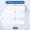 Tyqour 12Pairs Eyebrow Stencils Stickers Disposable Eye Brow Stencil Kits Adhesive Eyebrow Stencils Disposable Eyebrow Template for Brows Shaping