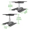 RC Car Work Stand Repair Workstation Tools Aluminum 360 Degree Rotation Lift Or Lower for 1/12 1/10 1/8 Scale Cars Trucks (Black)