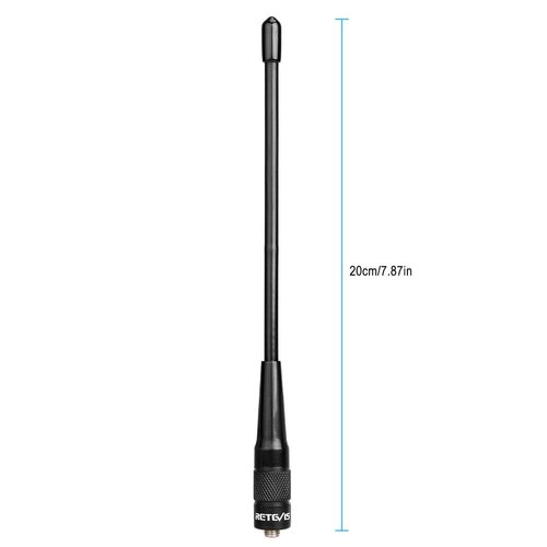 Retevis SMA-F Walkie Talkie Antenna,144/430Mhz Dual Band Antenna,for Aliunce HD1 HD2 Retevis RA79 RT29 RT86 RM21,Compatible with Baofeng UV-5R BF-F8HP 2 Way Radios,2.15dBi High Gain Antenna(10 Pack)